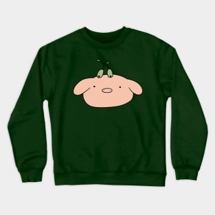 Olive Piggy Face Crewneck Sweatshirt